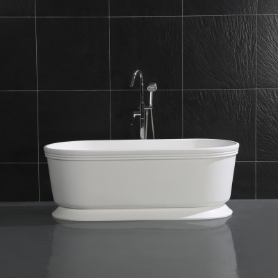 PURE acrylic  solid surface  rectangular  Freestanding Bathtub