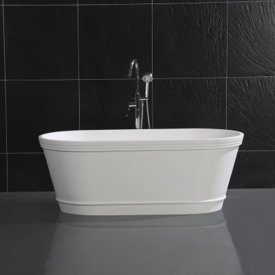 PURE acrylic  solid surface  rectangular  Freestanding Bathtub