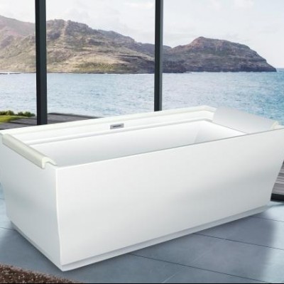 Chinese soaking deep corner 1 person portable Acrylic bathtub bath hot tub 1031