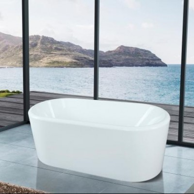 Family indoor mini hot tub Sitting small Bathtub in White 3004-3006